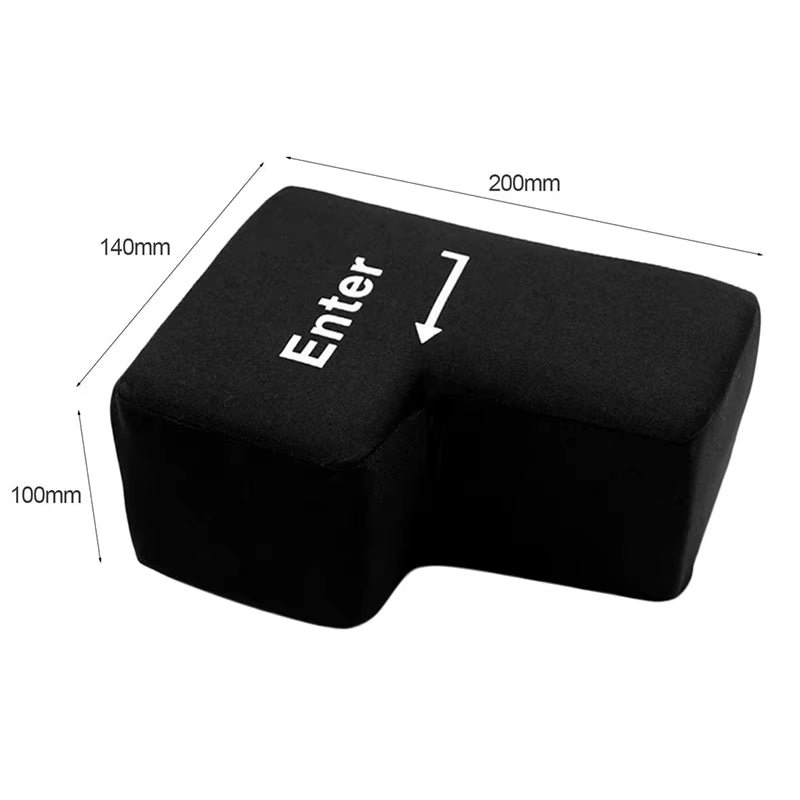 Creative Anti-Stress Computer Huge Enter Key Big USB Keyboard Vent Button Pillow Desktop Stress Reliever Cushion USB Enter Key