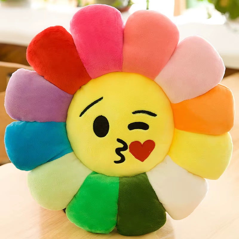 Colorful Sunflower Plush Cushion Ideal for Office Chair Desk Chair Student Butt Pad Great Gift Chair Cushion Floor Cushion