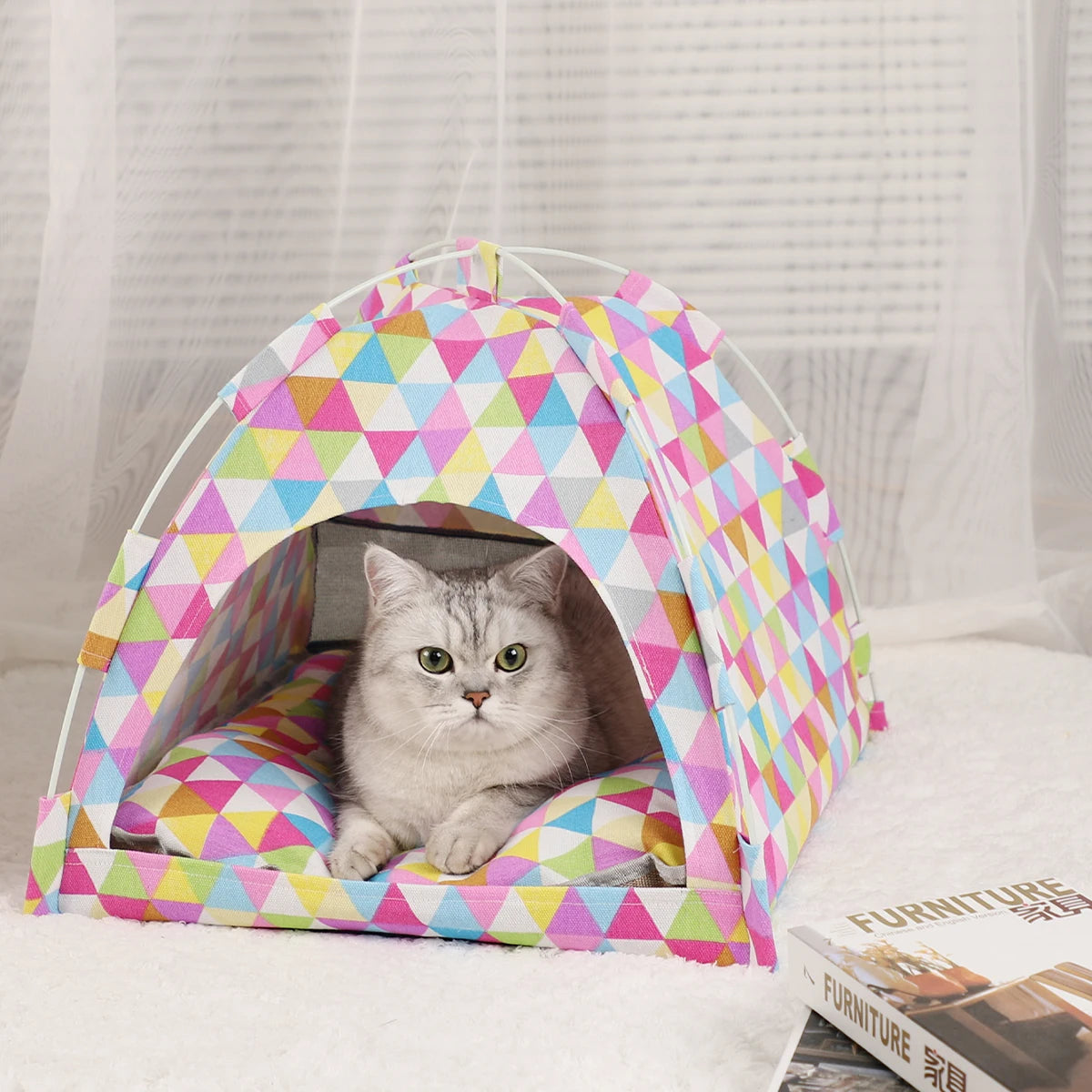 CozyShell Pet Tent Bed