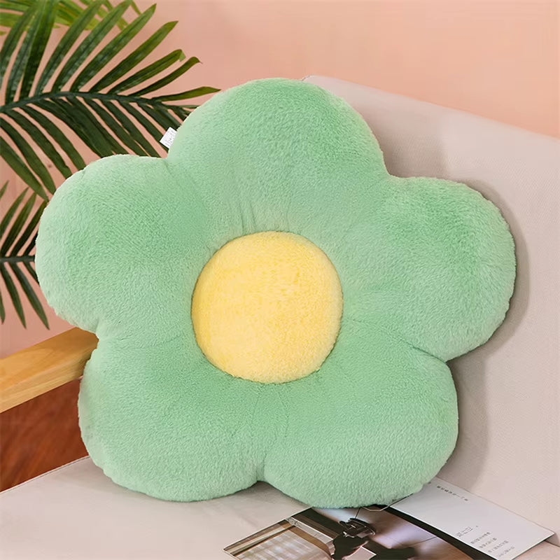 Cushion Flower Circular Shape Cloth with Soft Nap Office Classroom Chair Cushion Couch Pillow Bedroom Floor Winter Thick