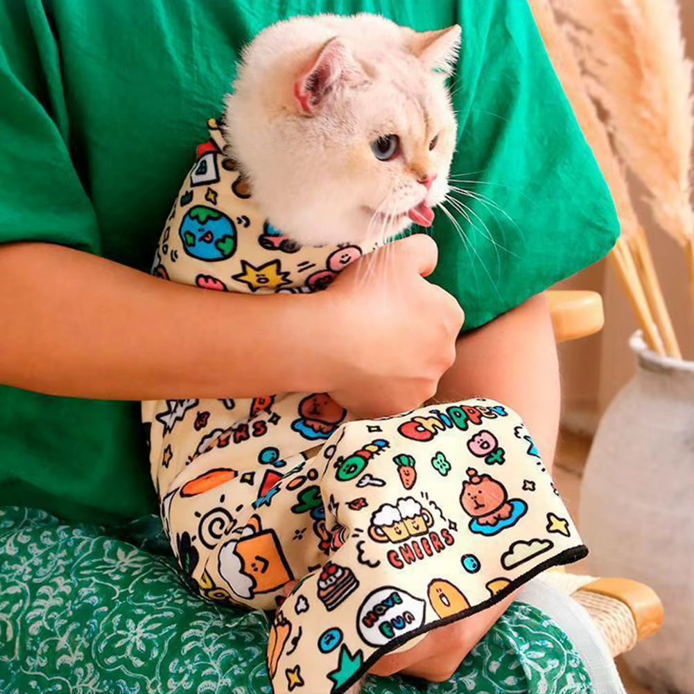 Cat Grooming Wrap Burrito