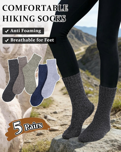 Wool Socks for Women, Winter Warm Stocking Stuffers Gifts for Women Cabin Crew Hiking Boot Socks
