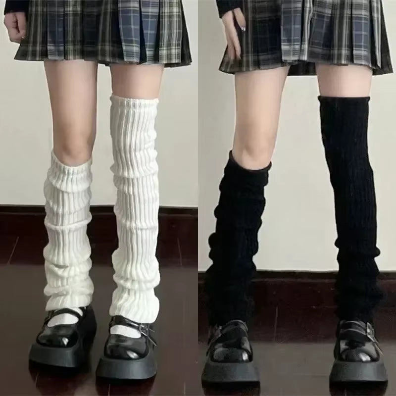 40-70Cm Knitted Lolita Leg Warmers Women'S Long Socks Autumn Winter Wool Foot Cover Arm Warmer Y2K Crochet Heap Socks Boot Cuffs