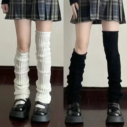 40-70Cm Knitted Lolita Leg Warmers Women'S Long Socks Autumn Winter Wool Foot Cover Arm Warmer Y2K Crochet Heap Socks Boot Cuffs