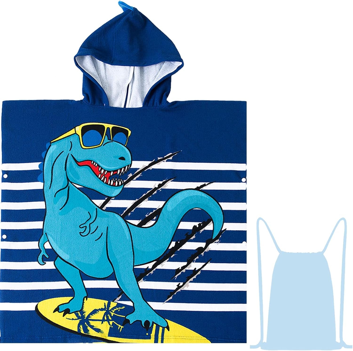 Kids Dinosaur Hooded Towel
