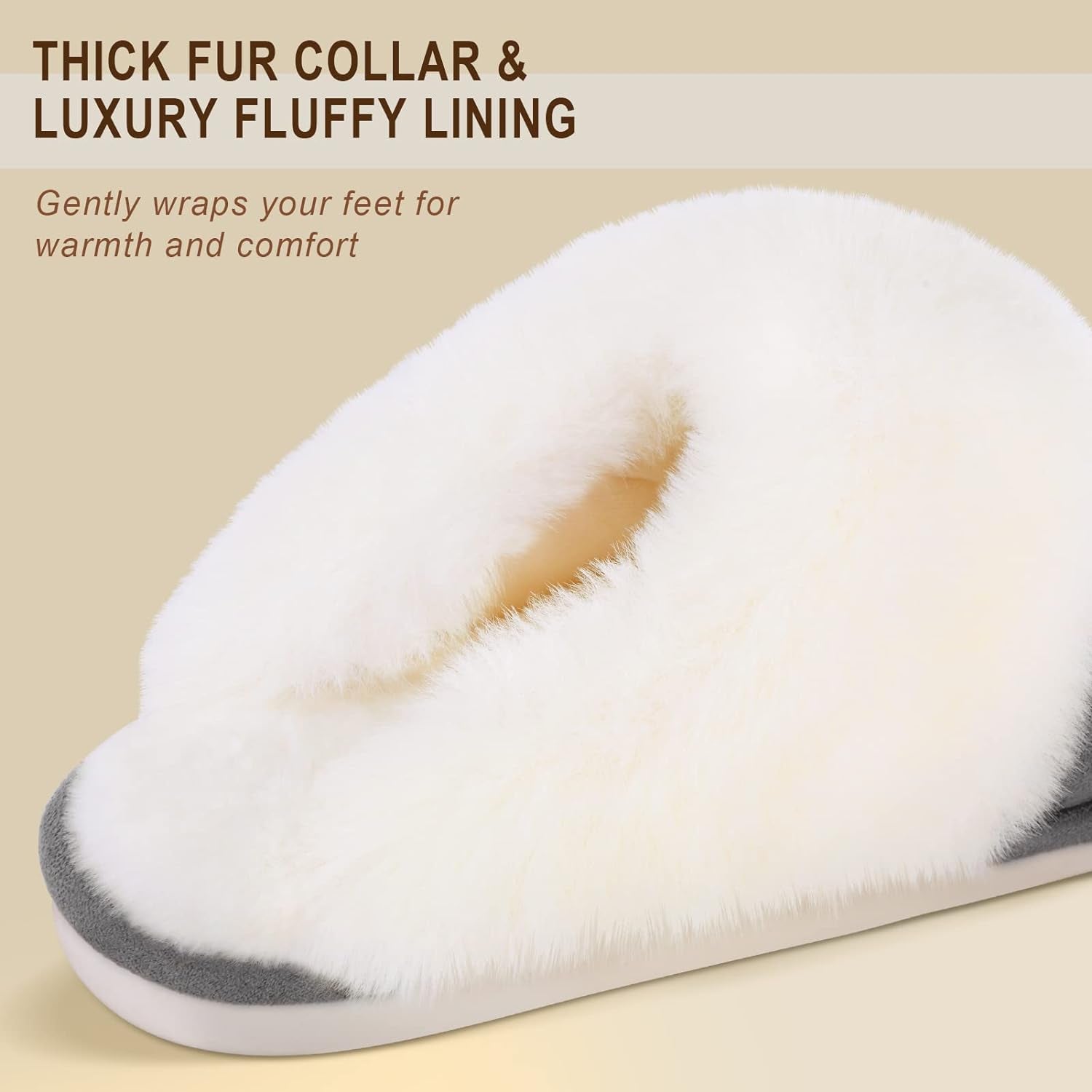 Women'S Memory Foam Slippers - Cloud-Like Comfort for Hard Floors, Ultra-Soft Machine Washable Indoor Outdoor House Shoes with Non-Slip Sole