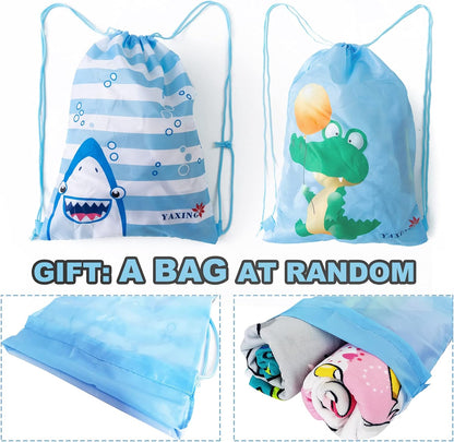 Kids Dinosaur Hooded Towel