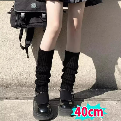 40-70Cm Knitted Lolita Leg Warmers Women'S Long Socks Autumn Winter Wool Foot Cover Arm Warmer Y2K Crochet Heap Socks Boot Cuffs