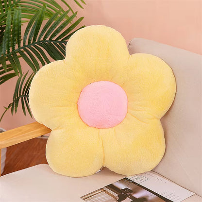 Cushion Flower Circular Shape Cloth with Soft Nap Office Classroom Chair Cushion Couch Pillow Bedroom Floor Winter Thick