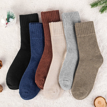 6 Pairs Womens Socks Wool Socks Thick Knit Warm Winter Socks for Women Gifts Size 5-9