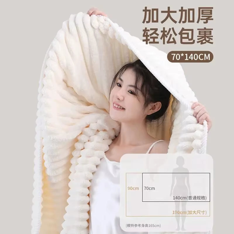 Thickened Towel, Coral Fleece Towel, Absorbent Towel, Candy Fleece Quick Drying Towel, Men'S and Women'S Adult Home Towel