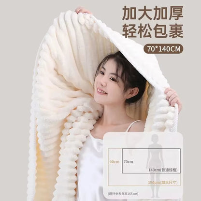 Thickened Towel, Coral Fleece Towel, Absorbent Towel, Candy Fleece Quick Drying Towel, Men'S and Women'S Adult Home Towel