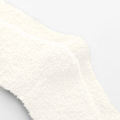 White Socks Women Fuzzy Fluffy Cozy Slipper Socks Warm Soft Winter Plush Home Sleeping Socks