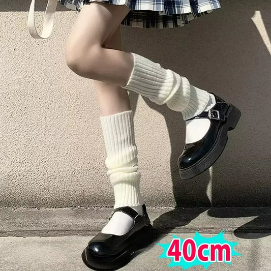 40-70Cm Knitted Lolita Leg Warmers Women'S Long Socks Autumn Winter Wool Foot Cover Arm Warmer Y2K Crochet Heap Socks Boot Cuffs