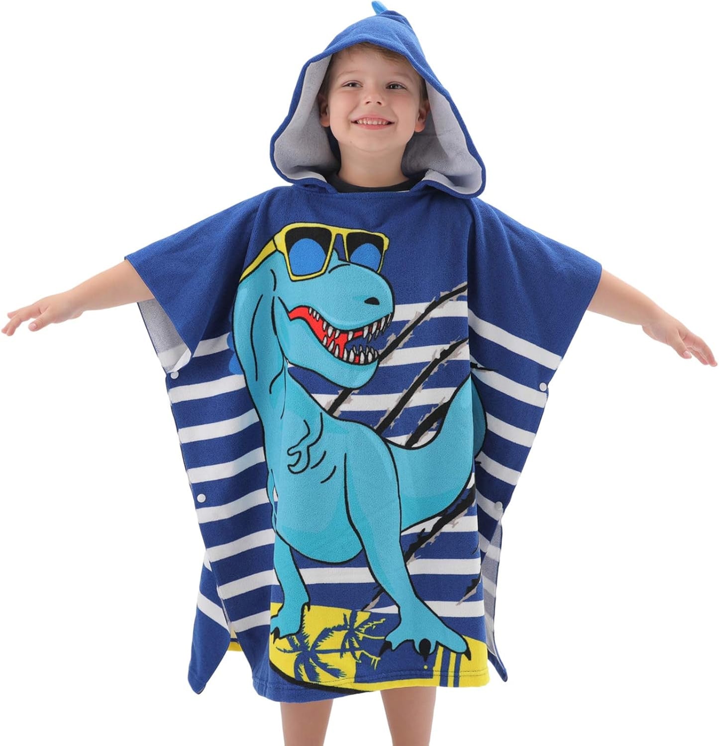 Kids Dinosaur Hooded Towel