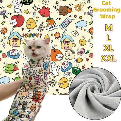 Cat Grooming Wrap Burrito